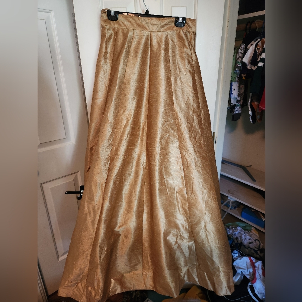 Gold lehenga skirt
